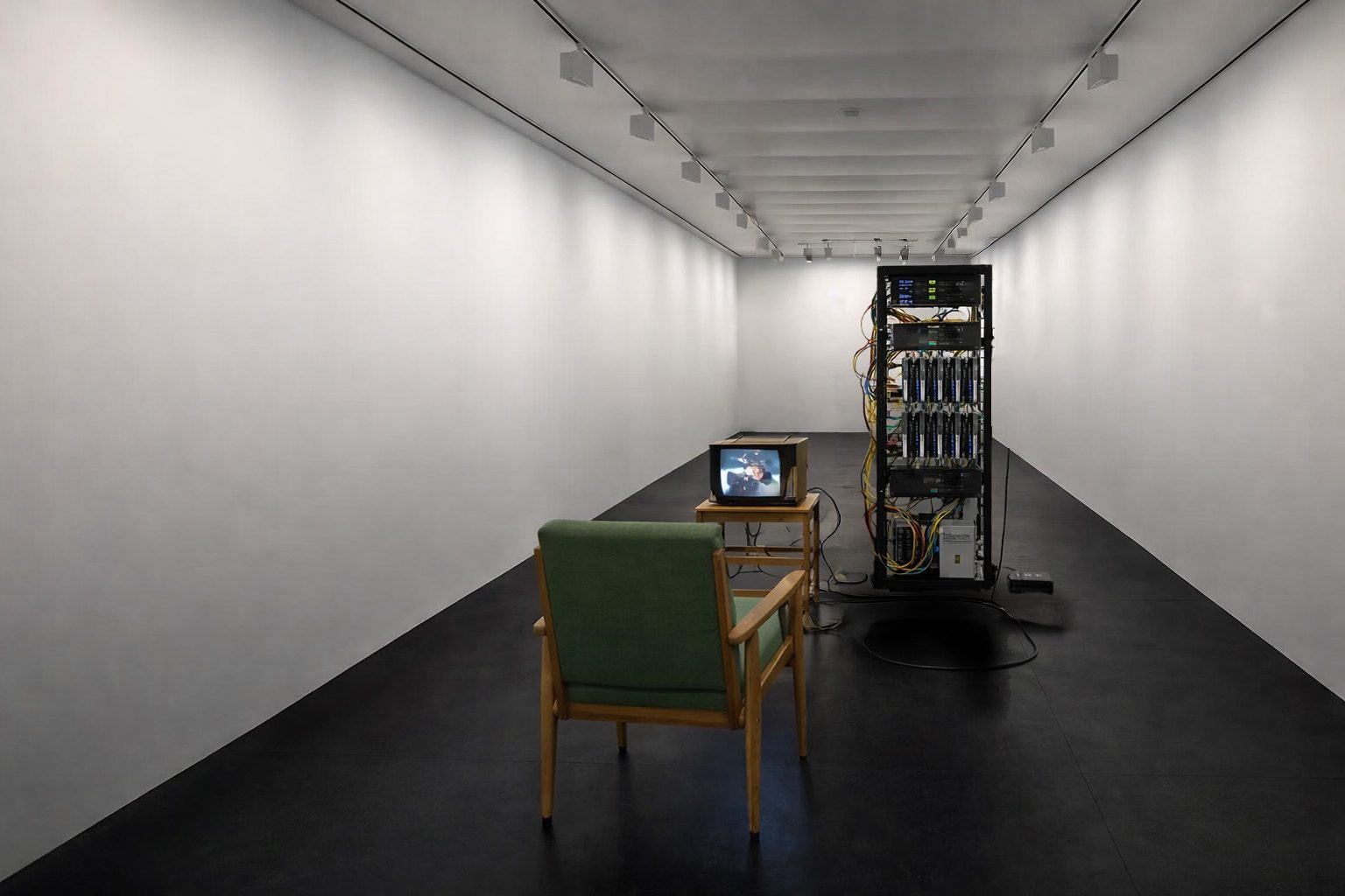 Humans in the Loop — installation render for the forthcoming Winterthur exhibition, Q4 2026